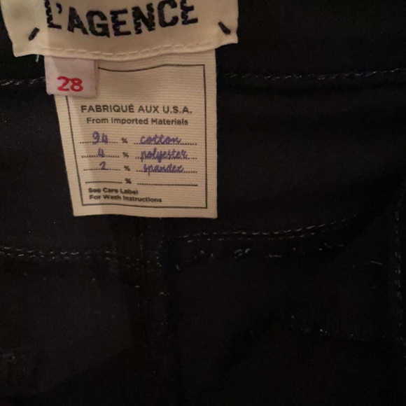 L’agencd mid rise leopard pattern coated pant - Picture 6 of 6